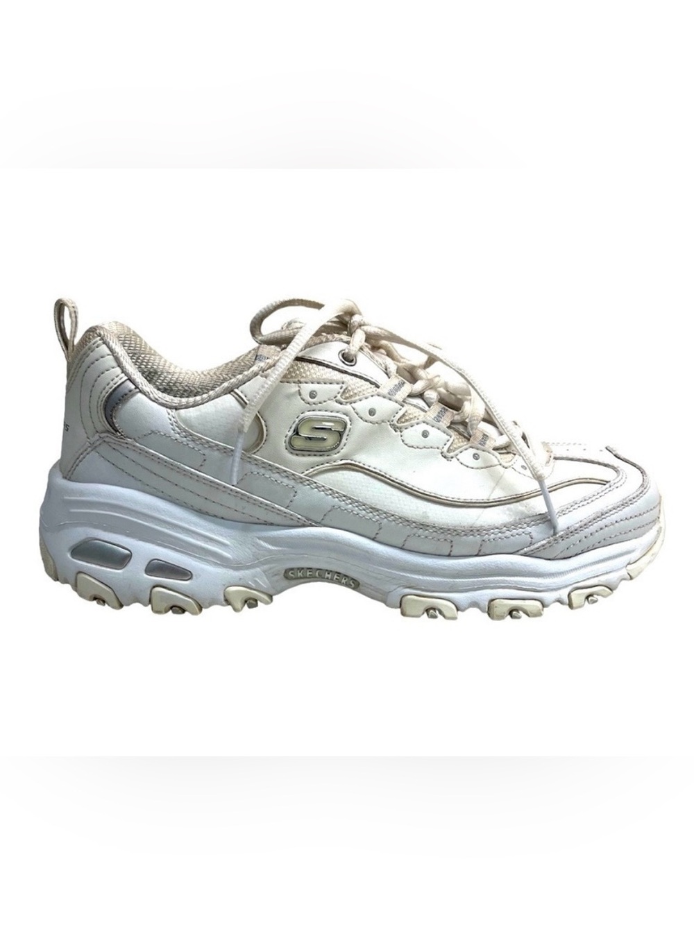 SKECHERS D’Lites Fresh Start White Chunky Dad Sneakers Size 9